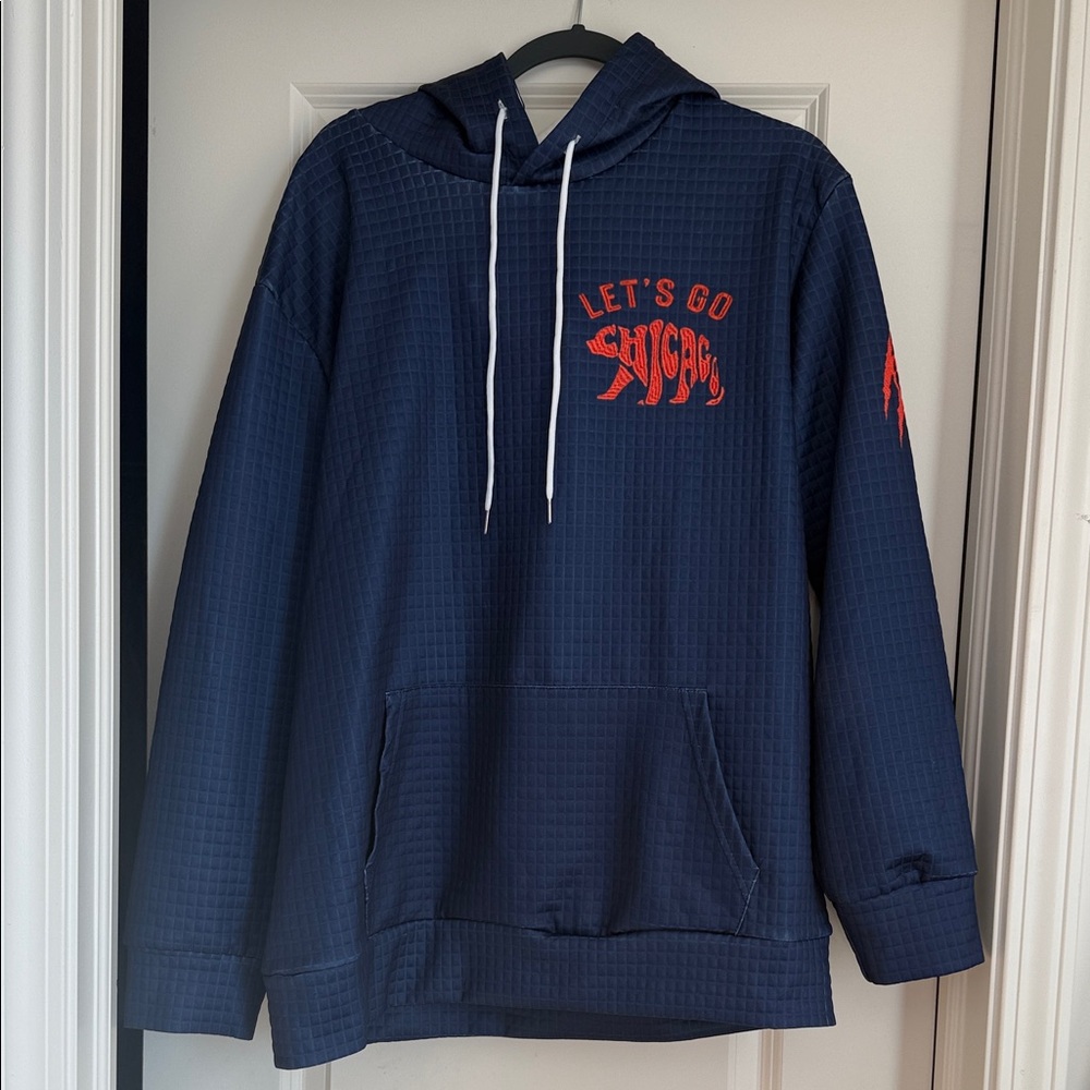 Navy Hoodie with Bears Graphic